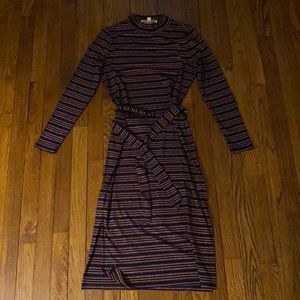 Loft mock neck midi dress